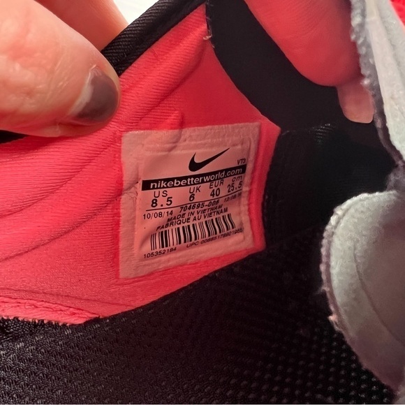 Nike Free 5.0 TR Fit 5 Print Black/White-Lava Glow womens size 8.5 - Picture 12 of 12